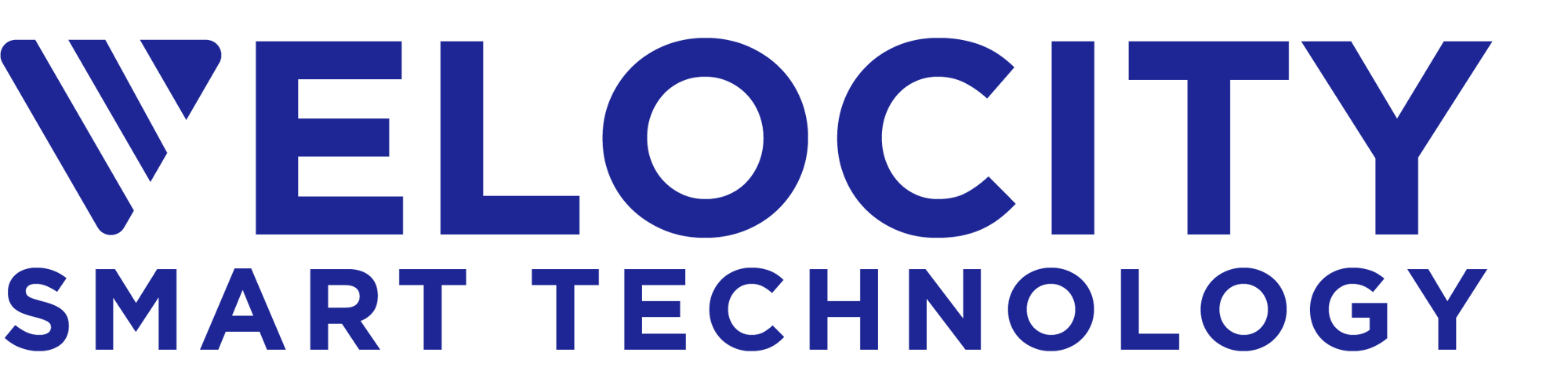 BLUE- symbol as V logo